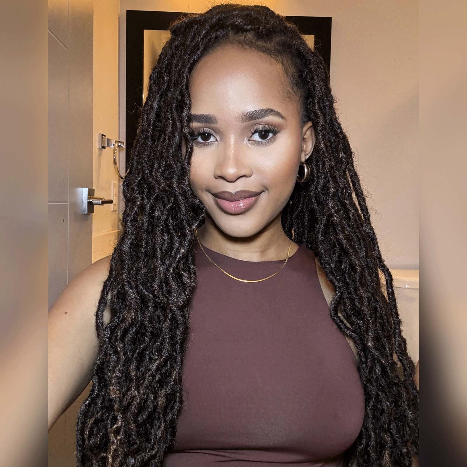 ToyoTress Toceana Curly Locs Crochet Hair - Pre-twisted Distressed Mermaid Crochet Braids Pre-looped Synthetic Braiding Hair Extensions