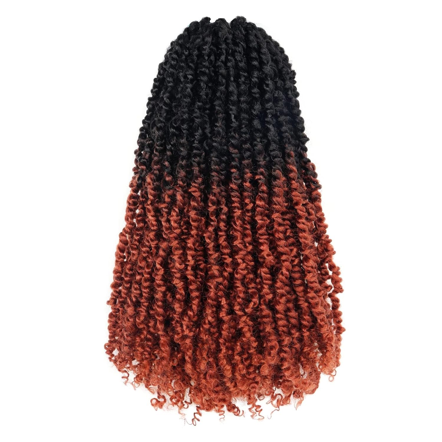 ( US ONLY) FAST SHIPPING NB | ToyoTress Tiana Passion Twist Hair - Pre-twisted Crochet Braids Natural Black, Pre-looped Synthetic Braiding Hair Extensions