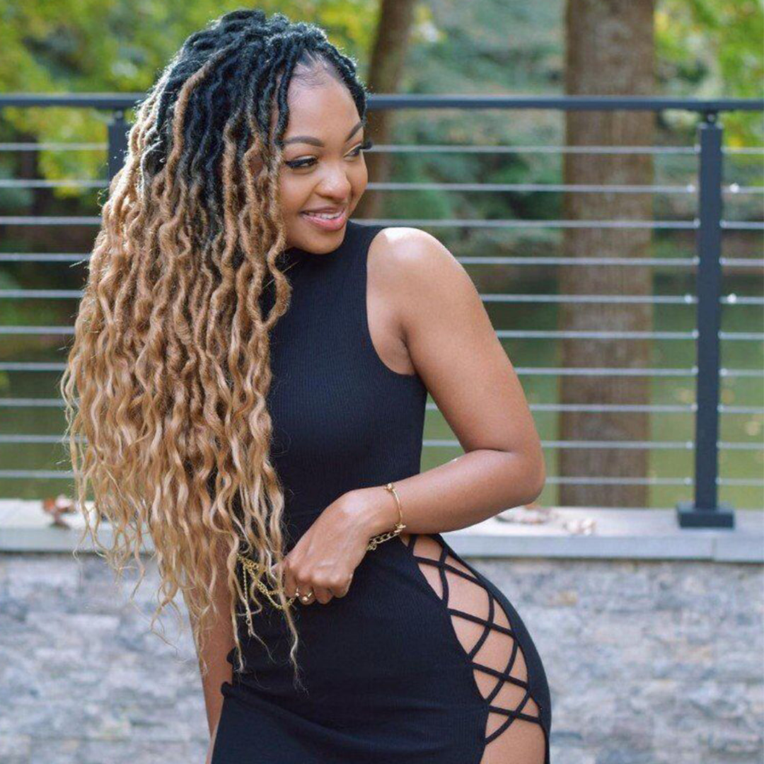 Toyotress wavy locs gypsy locs crochet hair extensions