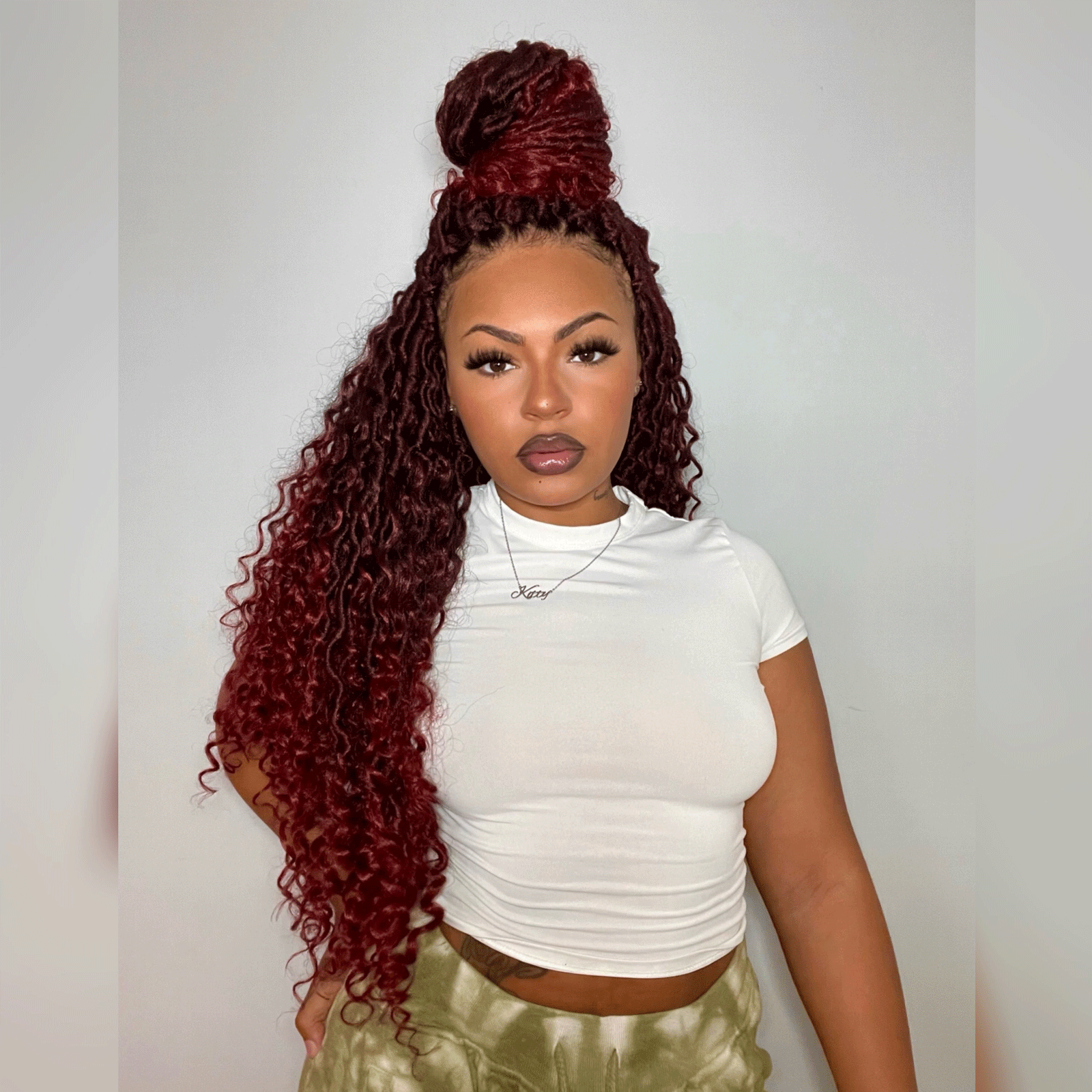 Toceana Goddess Locs Crochet Hair Faux Locs Crochet Braids Curly Ends Synthetic Braiding Hair Extensions