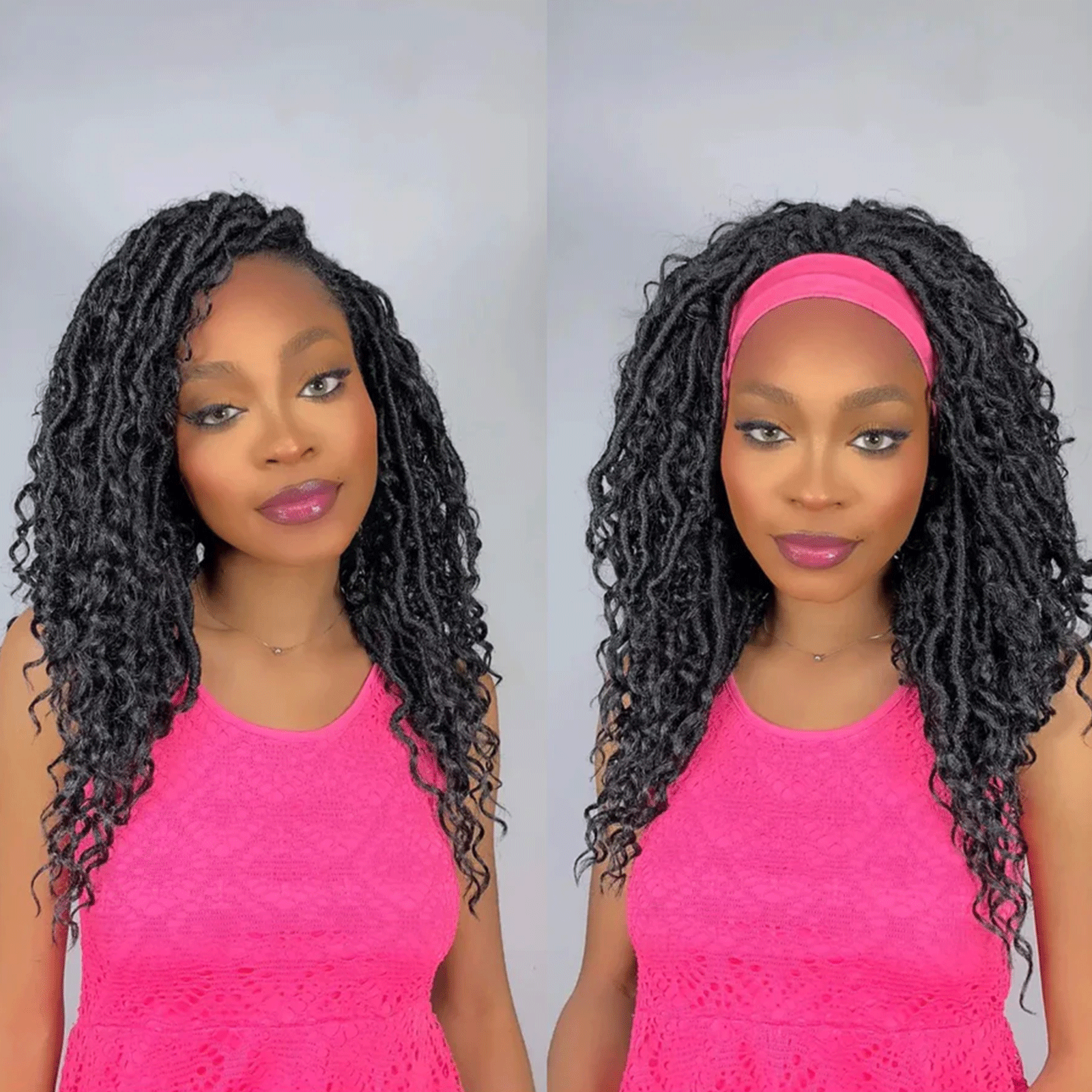 Toceana Goddess Locs Crochet Hair Faux Locs Crochet Braids Curly Ends Synthetic Braiding Hair Extensions