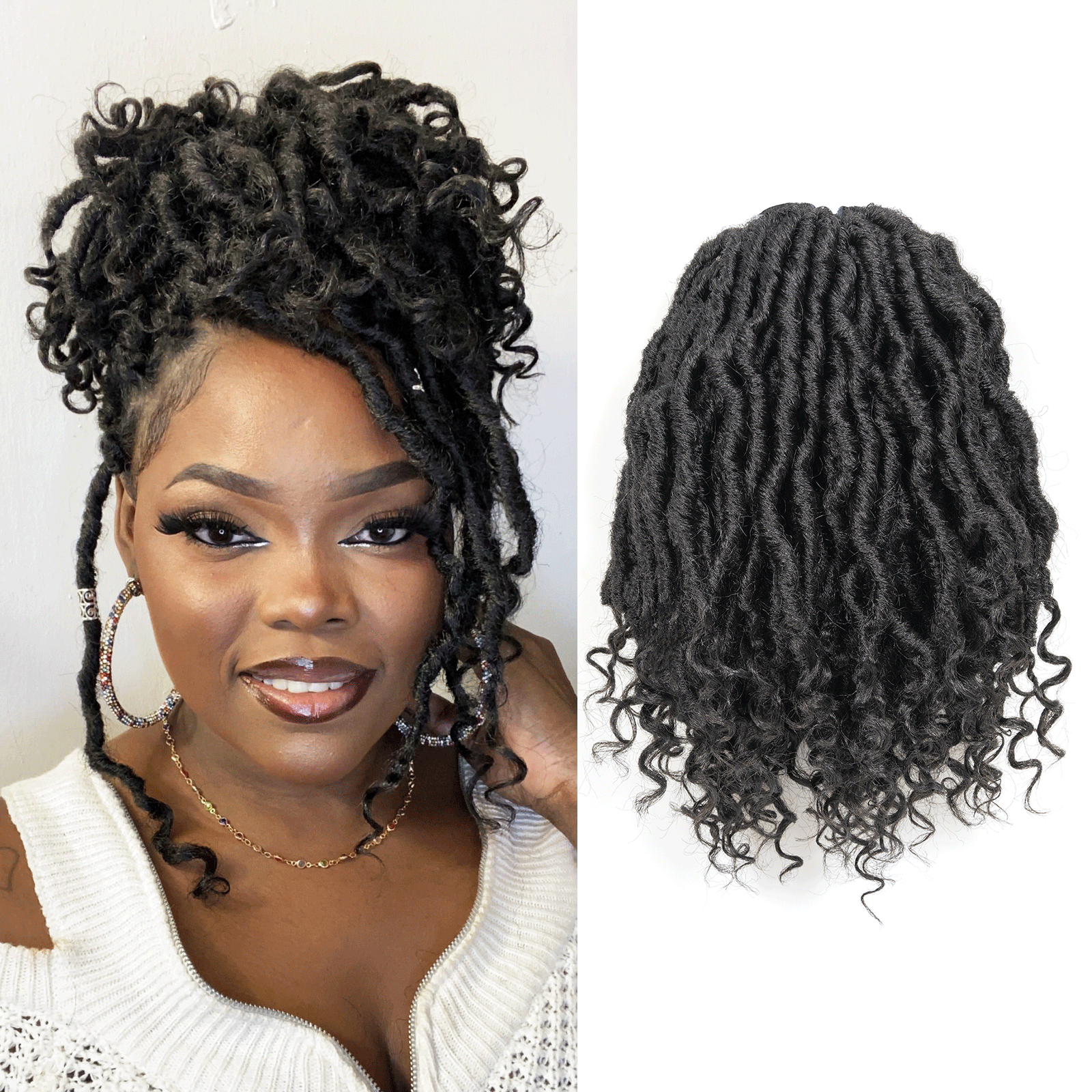 Facebook Group Benefit | 8 Packs Toyotress Passion Locs 10-24 Inch Pre-Looped Handmade Curly Hair Crochet Synthetic Braiding Hair