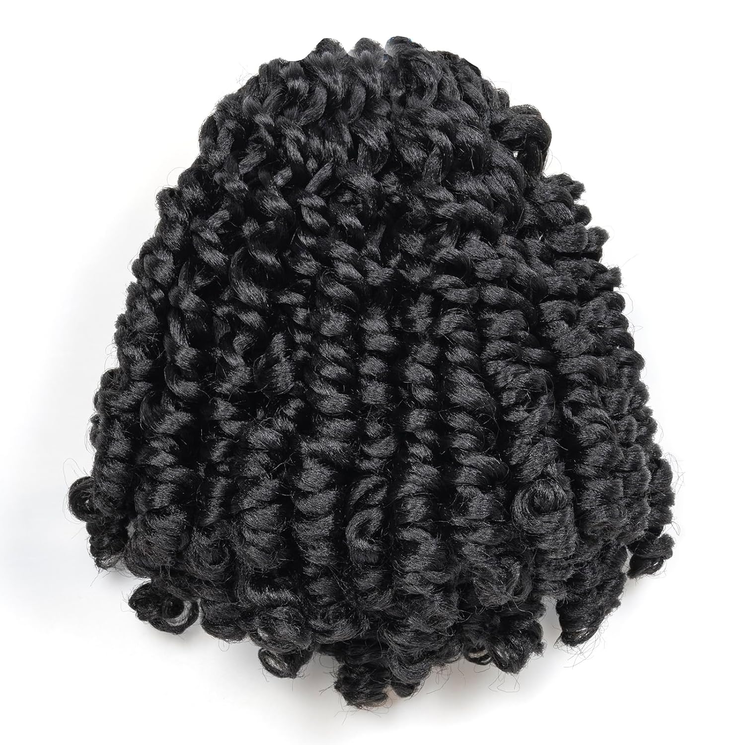 FAST SHIPPING 3-5 DAY WC | Toyotress Wand Curl Crochet Hair - 6 Packs Jet Black Jamaican Bounce Crochet Hair, Short Bob Curly Crochet Braids Bouncy Curls Synthetic Braiding Hair Extensions