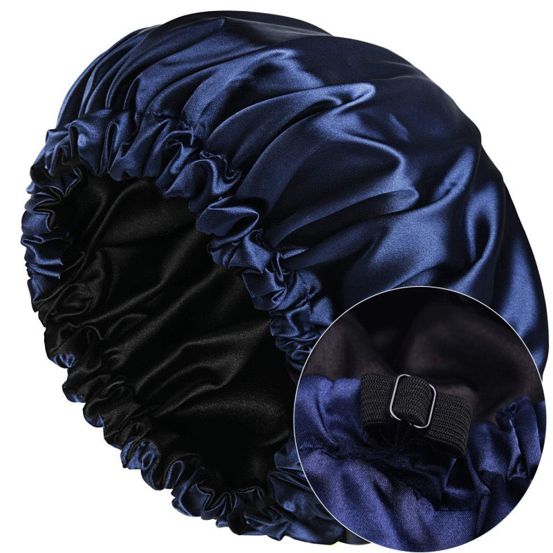 Toyotress Satin Nighttime Bonnet Adjustable / Blue